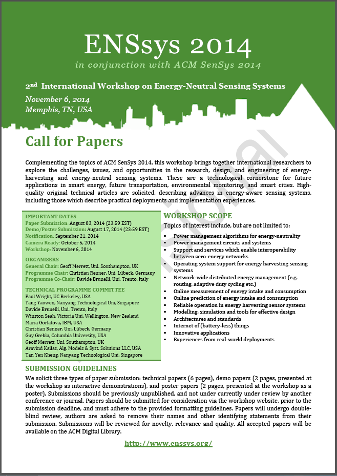 Call for Papers